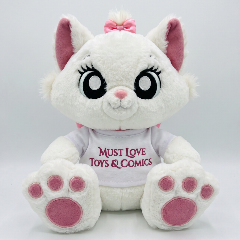 Must Love White Cat Plush
